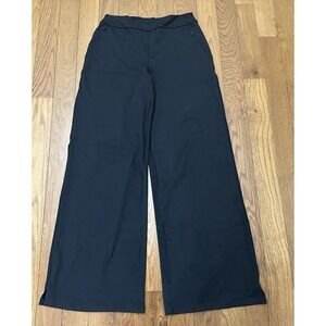 Offline By Aerie The Hugger Trouser Wide Leg Regular Rise Black Women's Large